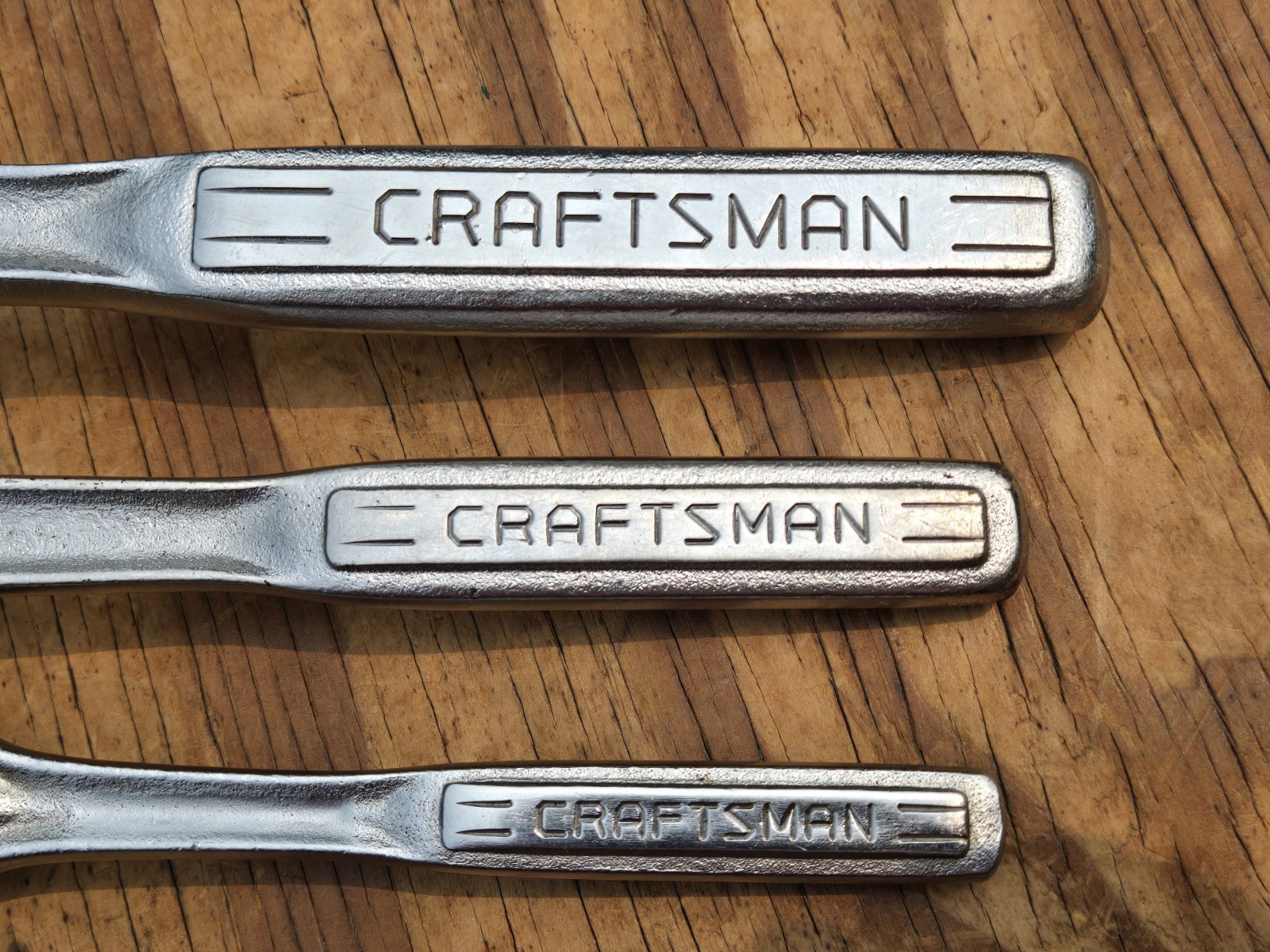Vntg Craftsman RHFT Ratchet -V- Set 1/4 3/8 1/2 Dr. 43178 43788 44978 USA Pats.