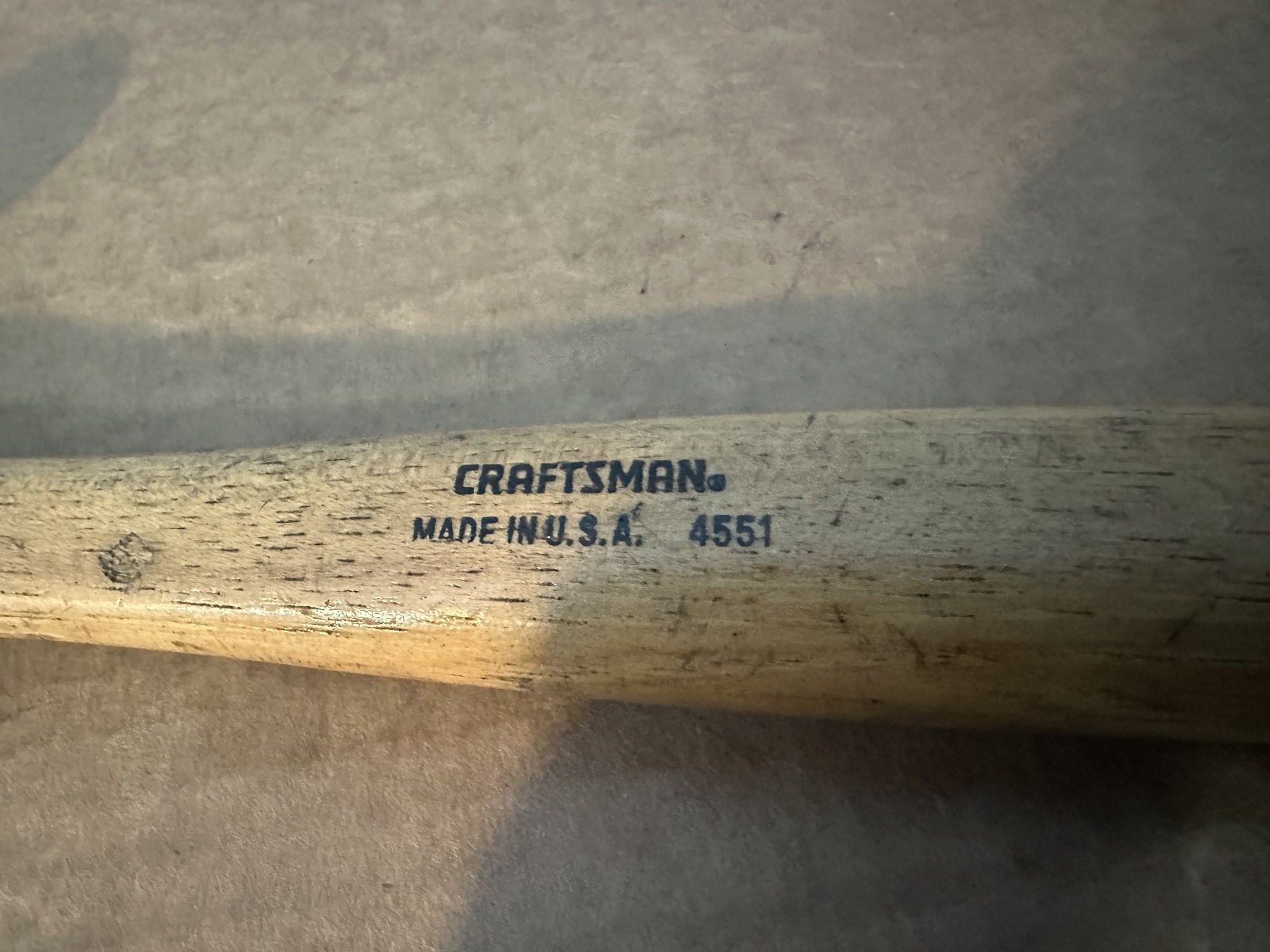 VINTAGE CRAFTSMAN AUTO BODY HAMMER 4551 WITH ORIGINAL HANDLE USA ** NICE **