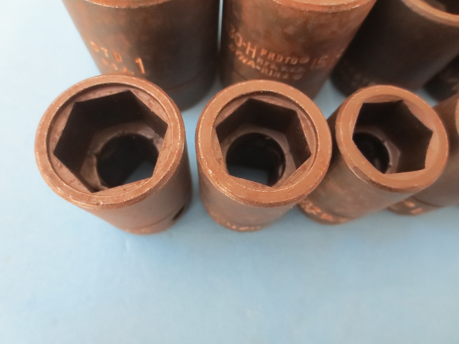 10 pc. Set Proto Dyna Ring. ½” Dr, 6 Point, Impact Socket, SAE ★★ Made in USA ★★