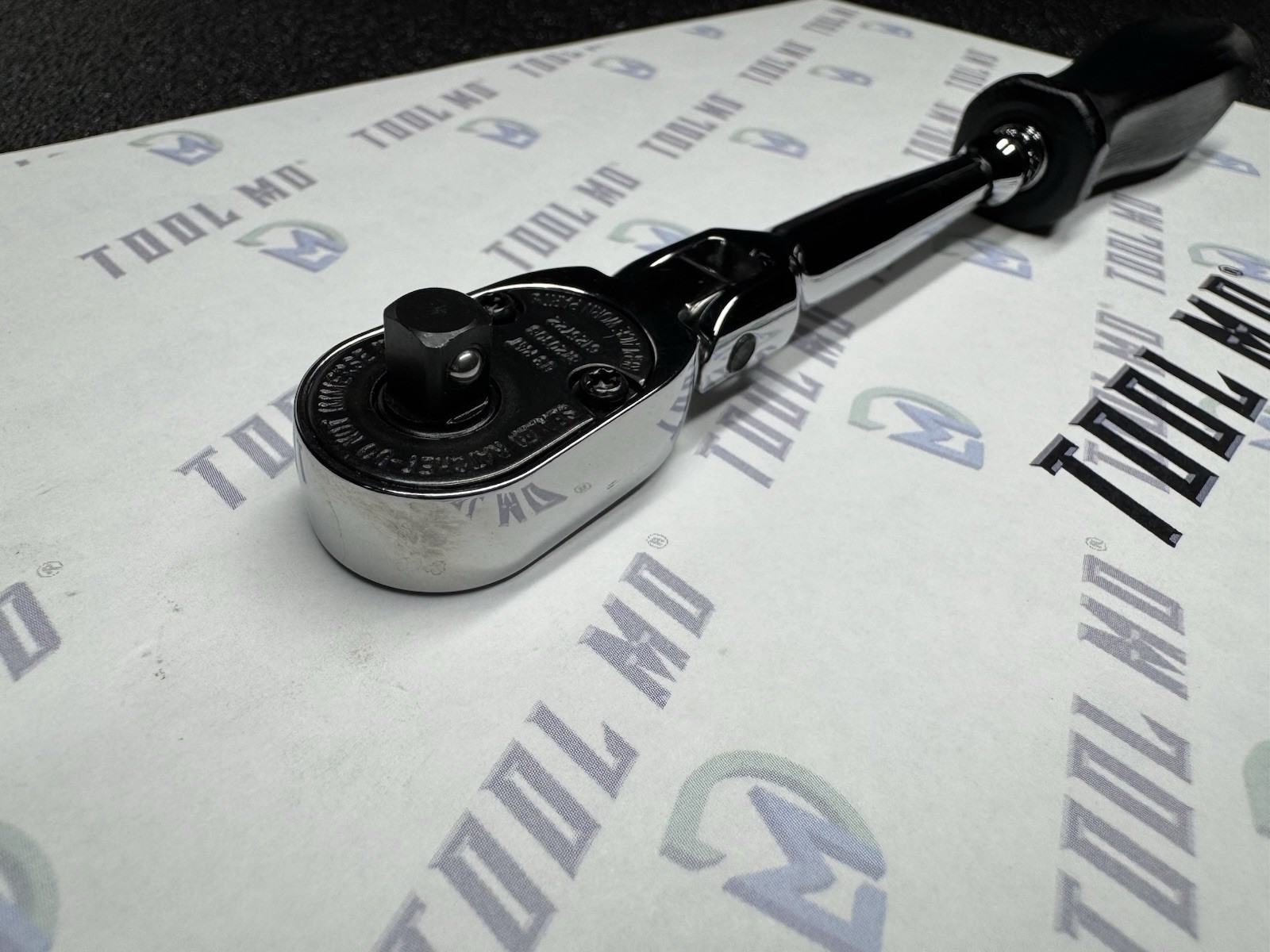 Snap-on Tools USA NEW BLACK 1/4″ Drive Hard Grip Flex Head Ratchet THLFD72