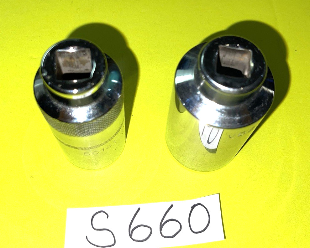 MAC TOOLS 2 PIECE 1/2 DRIVE DEEP METRIC CHROME SOCKETS 27MM & 32MM