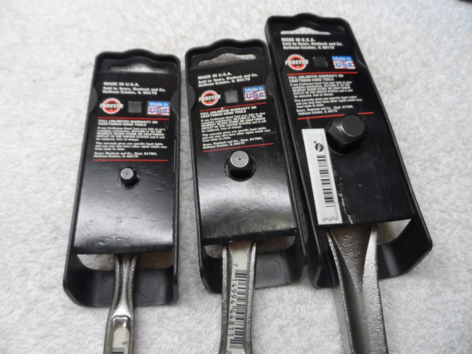 Craftsman 1/4 3/8 1/2 Drive Quick Release Ratchet Set NIP PN 44807/811/809 USA