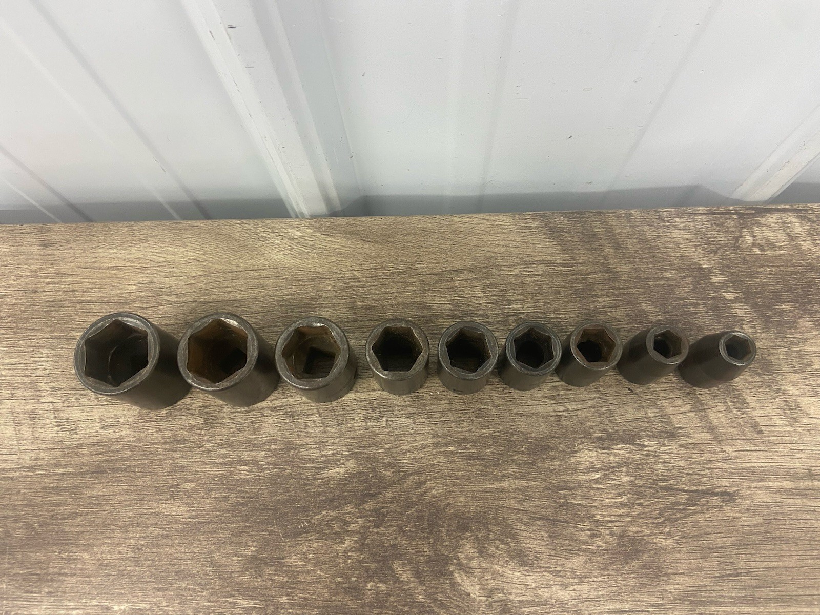 Snap-on SET 9 pc 6 point 1/2″ Dr IM320-IM120A Shallow Impact Socket Set