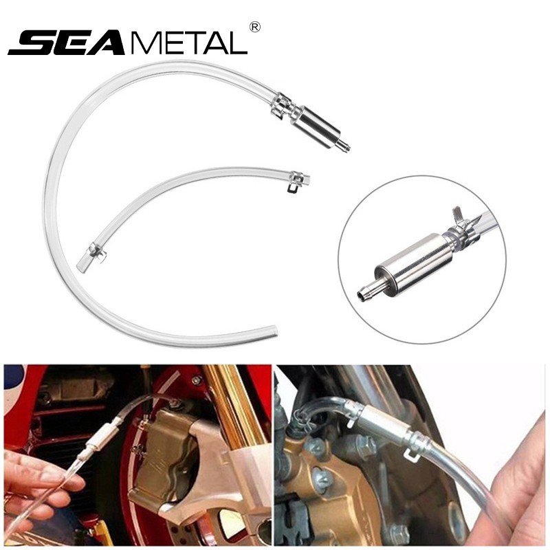 Hydraulic Brake Bleeder Tool Lockable Bleeding Hose-One Way Check Valve Tube