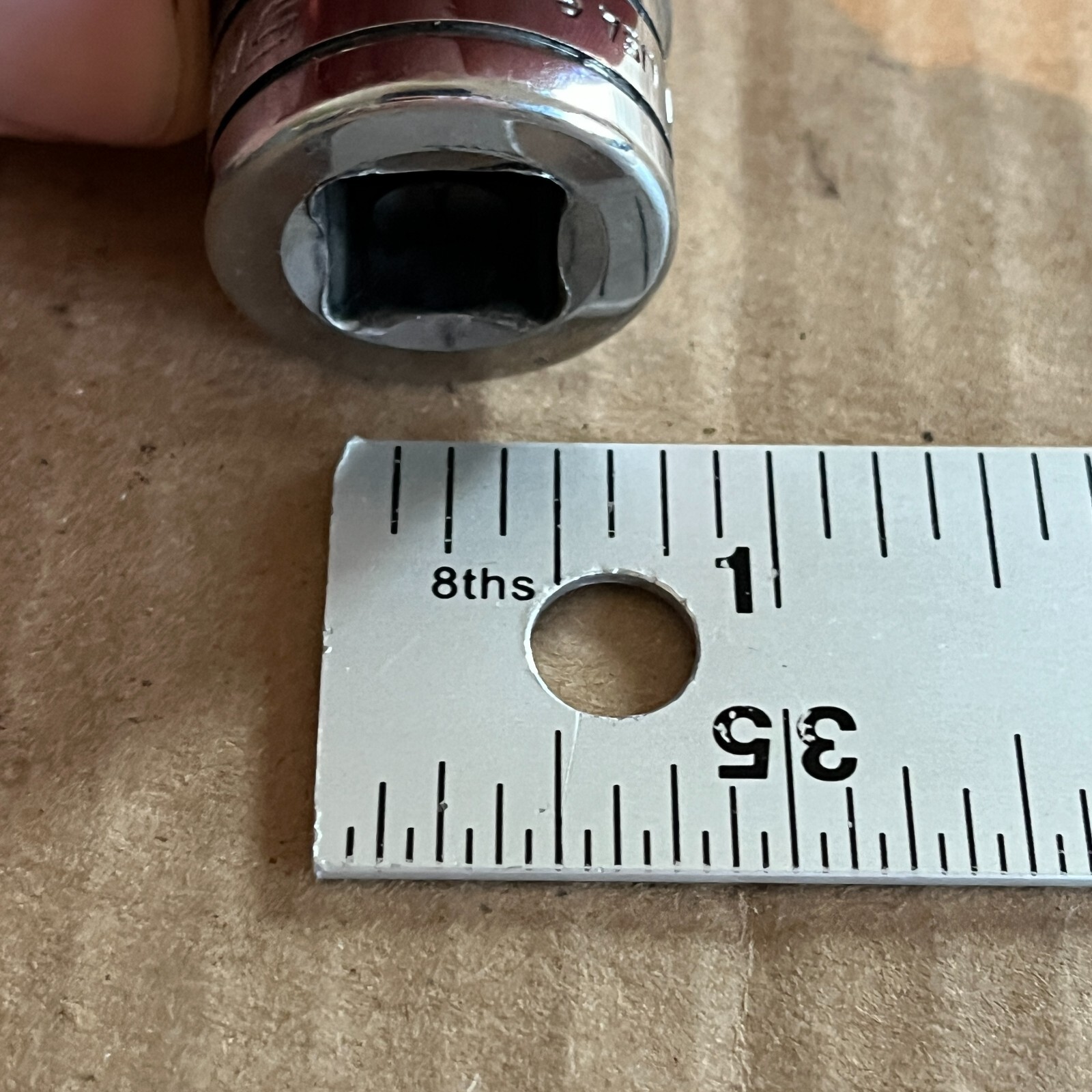 Snap-on 1/2″ Drive SAE 13/16″ Shallow 12-Point Socket SW261 Chrome USA