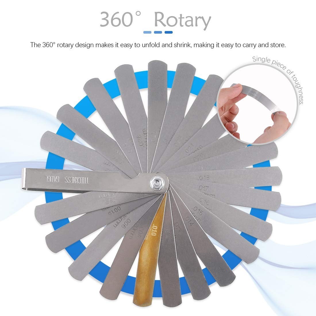 Professional 2 Pack Feeler Gauge Set – 32 Blades, Accurate Gap Measurement Tools