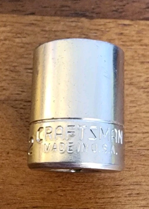Craftsman USA 1/2″ Socket 6 Point 1/4″ Drive VV 43499 (Ringed)