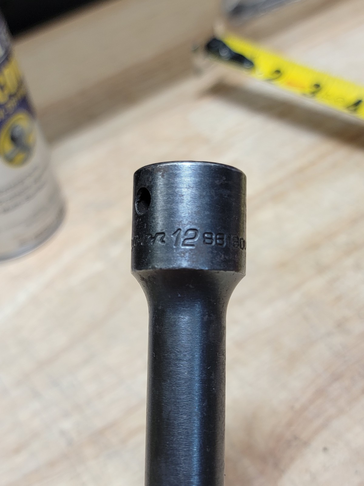 Snap On Tools S6160 1/2 Dr 12Pt Metric 12mm Extra-Long Head Bolt Socket USA