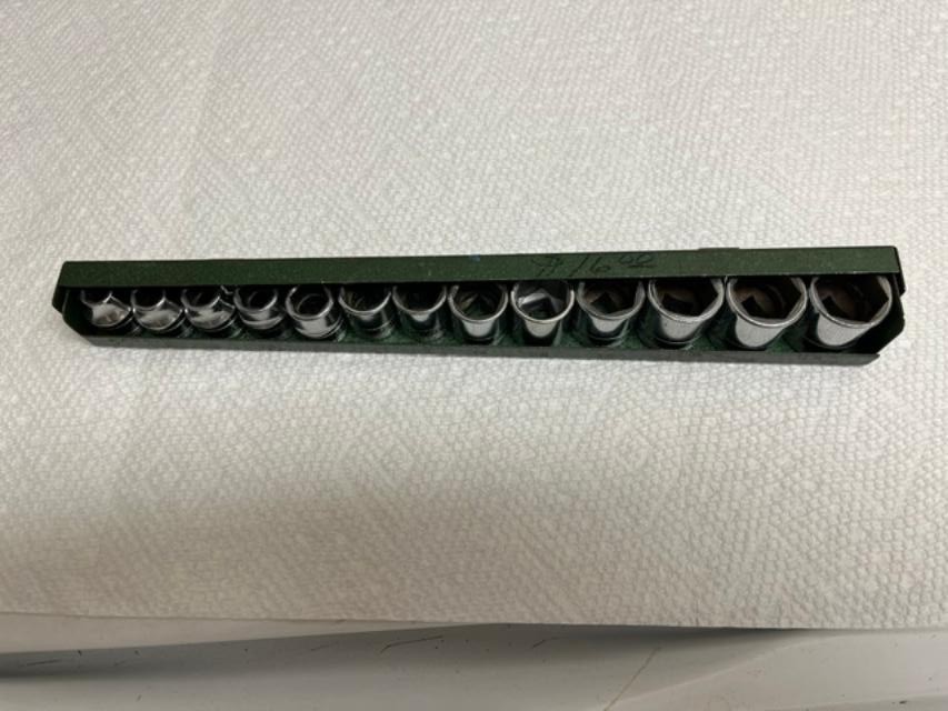 S-K 3/8” Drive METRIC Socket Set with METAL Tray