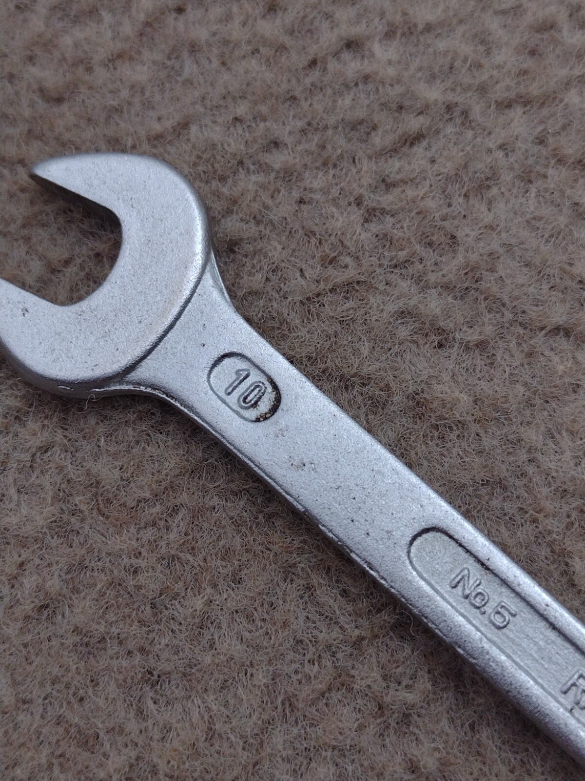 Rahsol 8mm x 10mm Double Open End Wrench Germany German Made Chrome Vanadium .