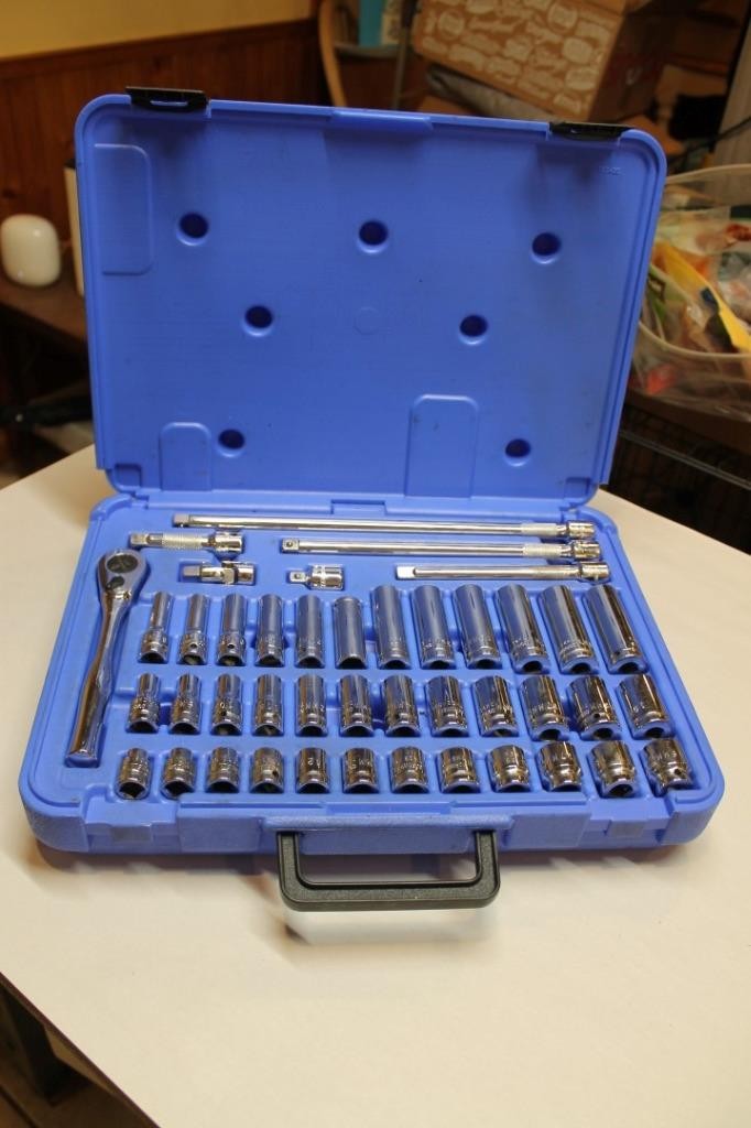 Cornwell TSM243SS 43 Piece 3/8” Drive Metric Chrome Socket Super Set 6 Point ^