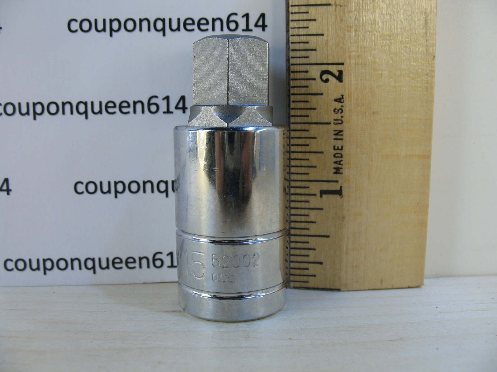 KOBALT 52002-0322, 1/2″ Drive Hex Bit Socket H15mm – Brand New