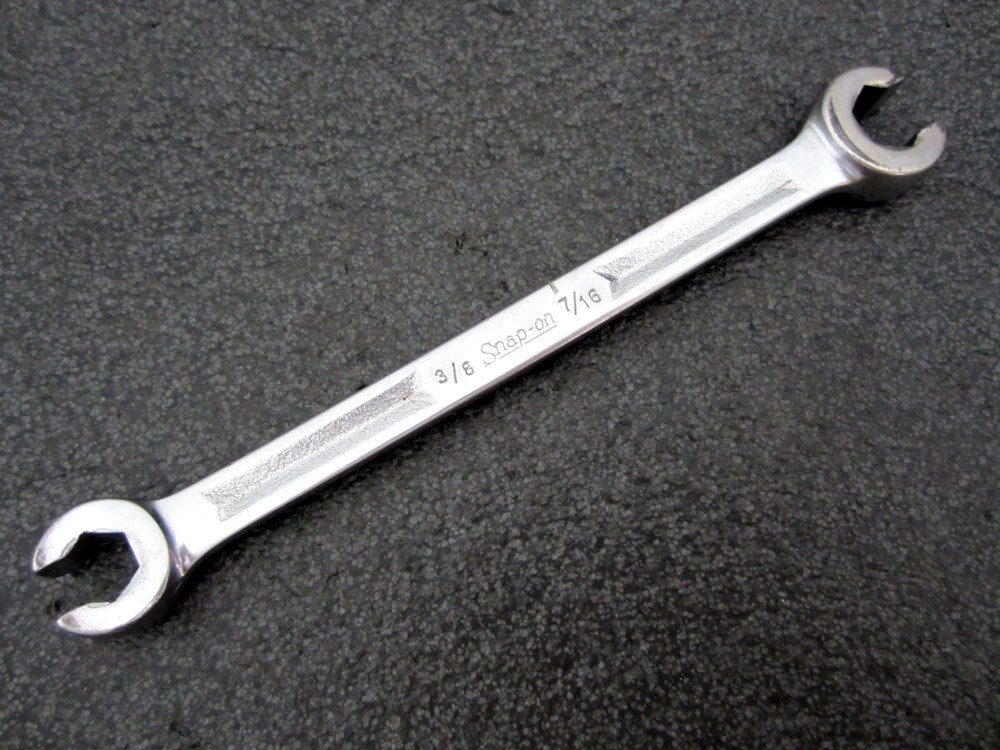 Vintage Snap-on 3/8″ x 7/16″ Flare Line Wrench RXV-1214-S Underline USA