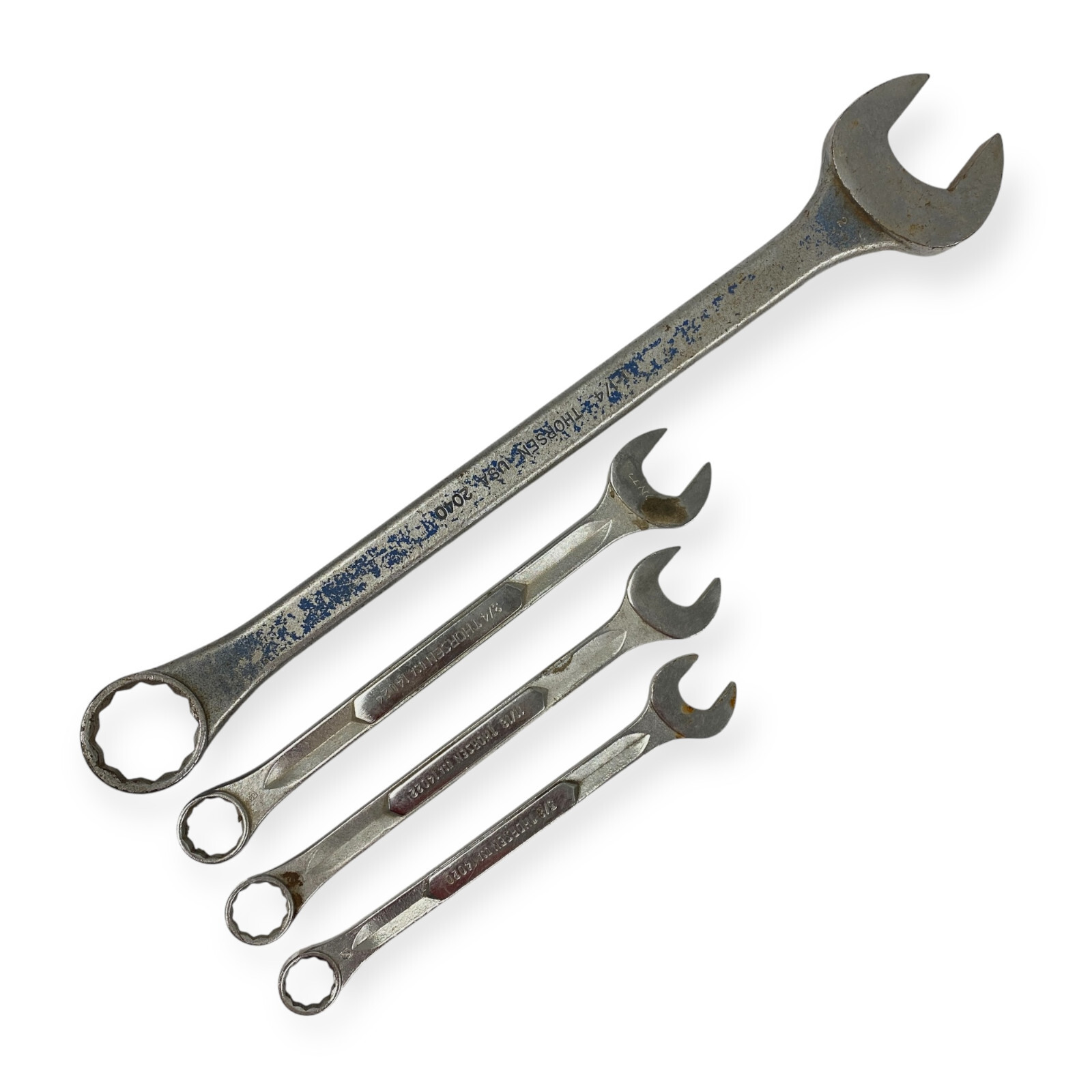 Thorsen 14020 5/8 14022 11/16 14024 3/4 2040 1 1/4 Combination Wrench Set 4 Pcs