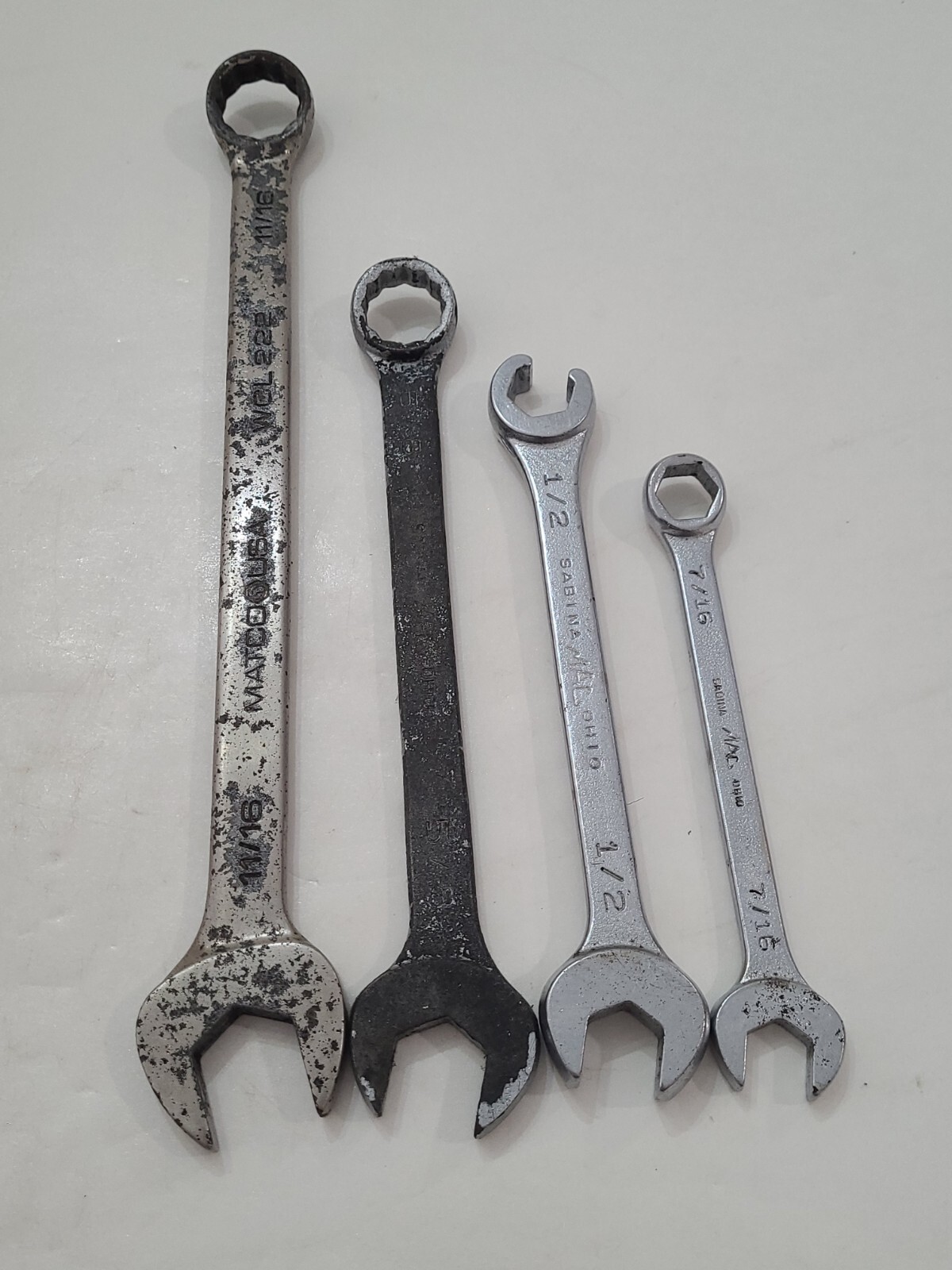 MAC Tools Wrench 1/2″ SAE Deep Flare Nut Matco mix 4 Standard 11/16″ 5/8″ 7/16″