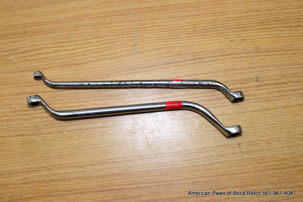 Snap-On 1/4″ x 3/8″ 7/16″ x 3/8″ 6Point Offset Brake Bleeder Box End Wrench USA
