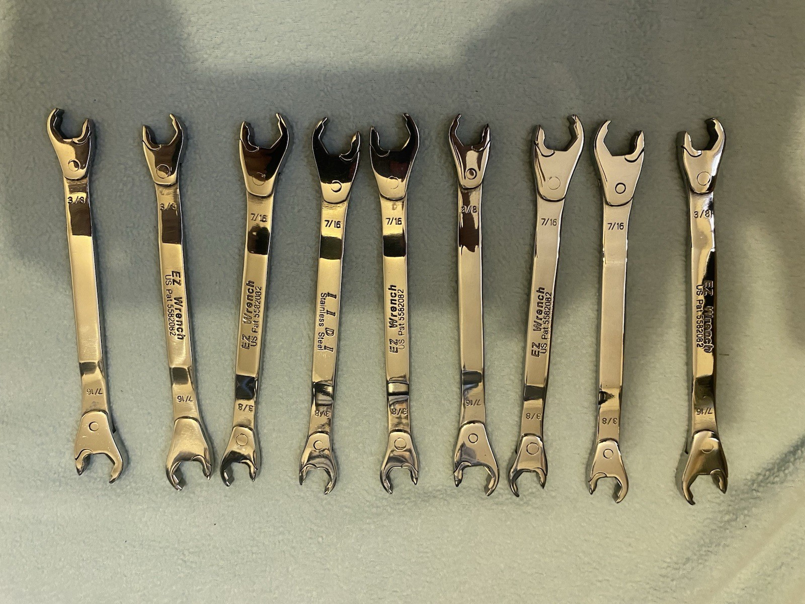 EZ Wrench SAE Standard 3/8, 7/16 Open-End Ratchet