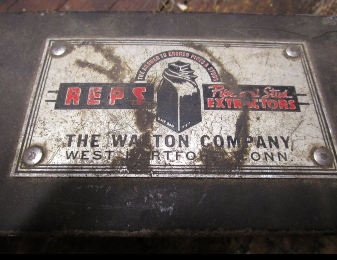 Vintage Walton Tools Pipe Reps Stud Screw Extractor Set No. 1 – No. 6 With Case