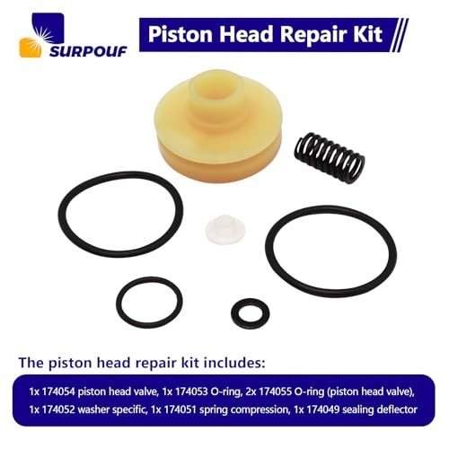 Piston Head Repair Kit for Nail Guns | Durable, Easy to Install, Essential Parts