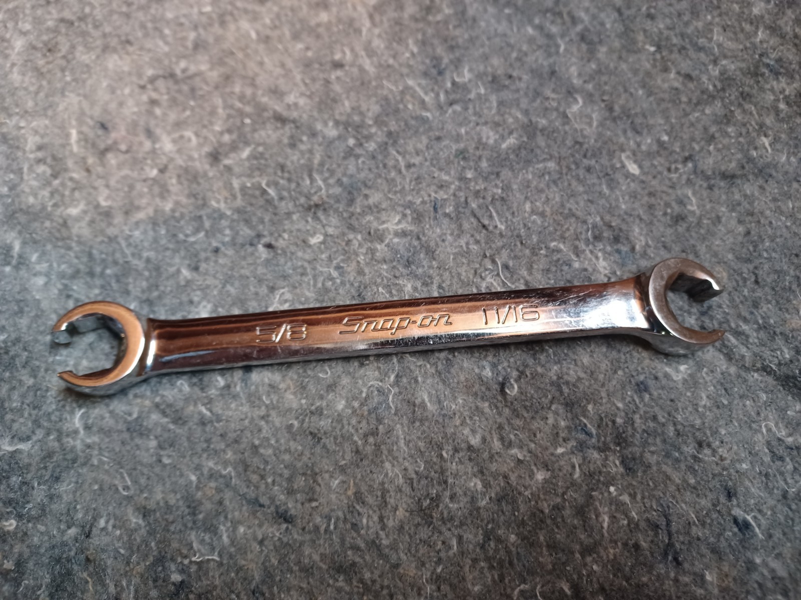 Snap-on Tools 5/8″ & 11/16″ 6-point Flare Nut Tubing Line Wrench RXFS2022B USA