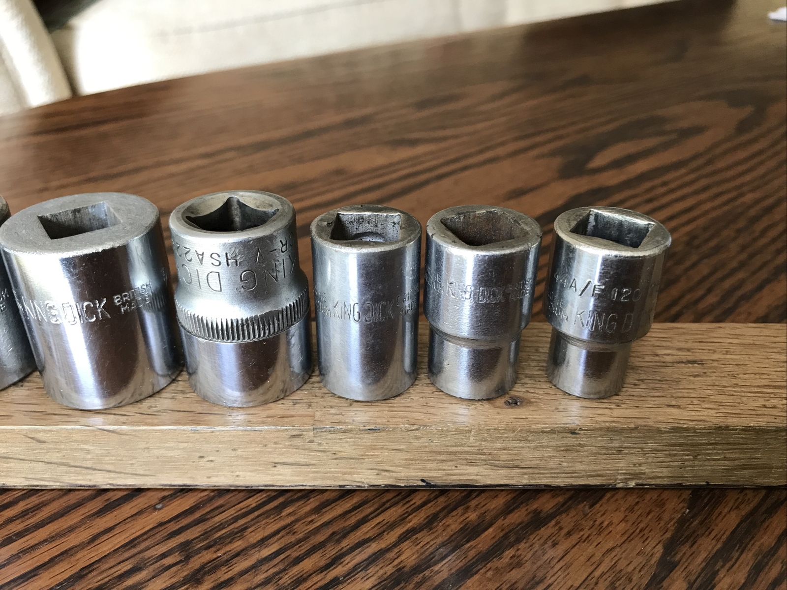 8 King Dick Sockets 1” To 7/16” AF With 1/2″ Drive.No 3.