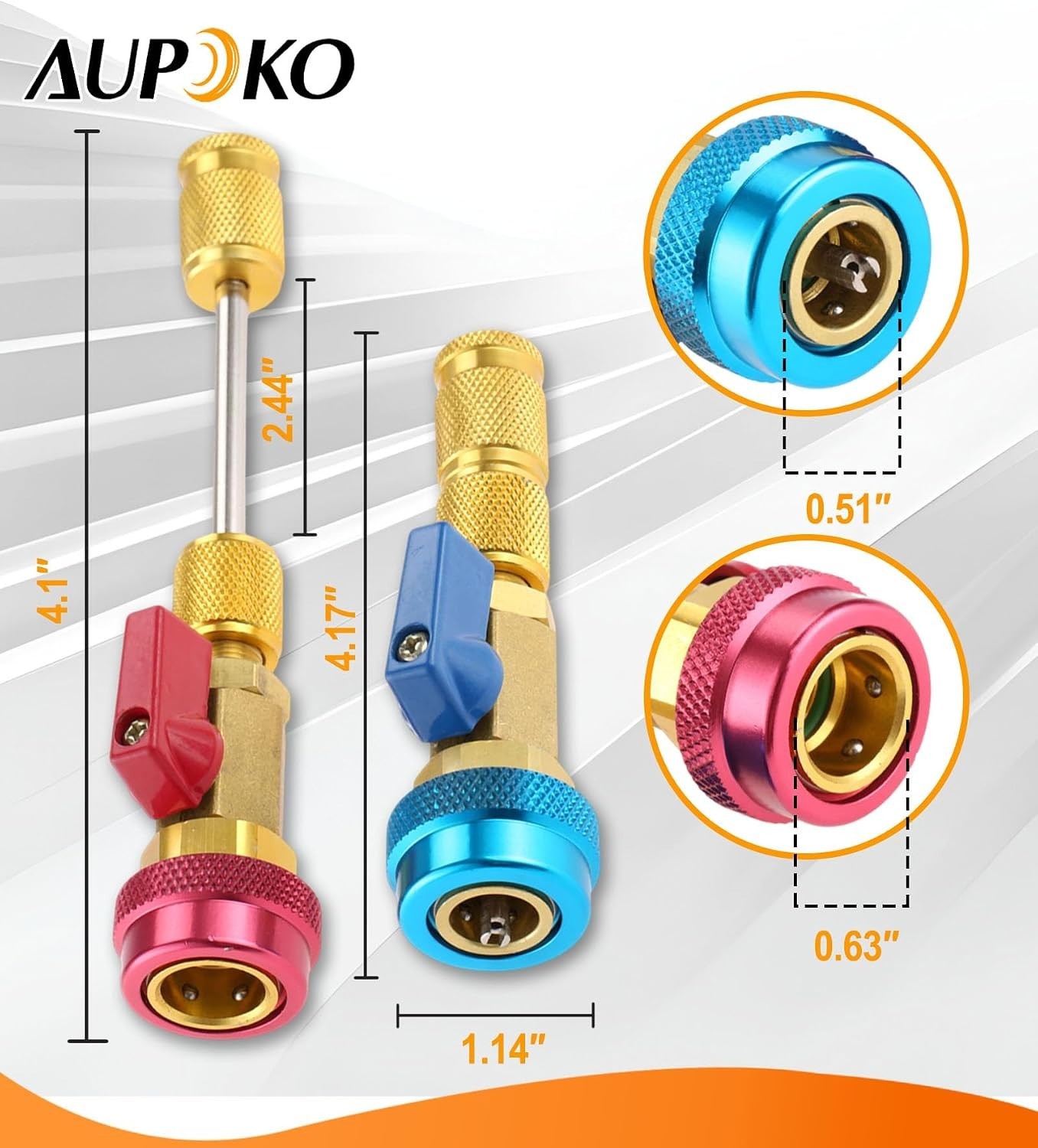 Brass R134A R12 Valve Core Quick Remover Installer Set – Durable & Easy to Use