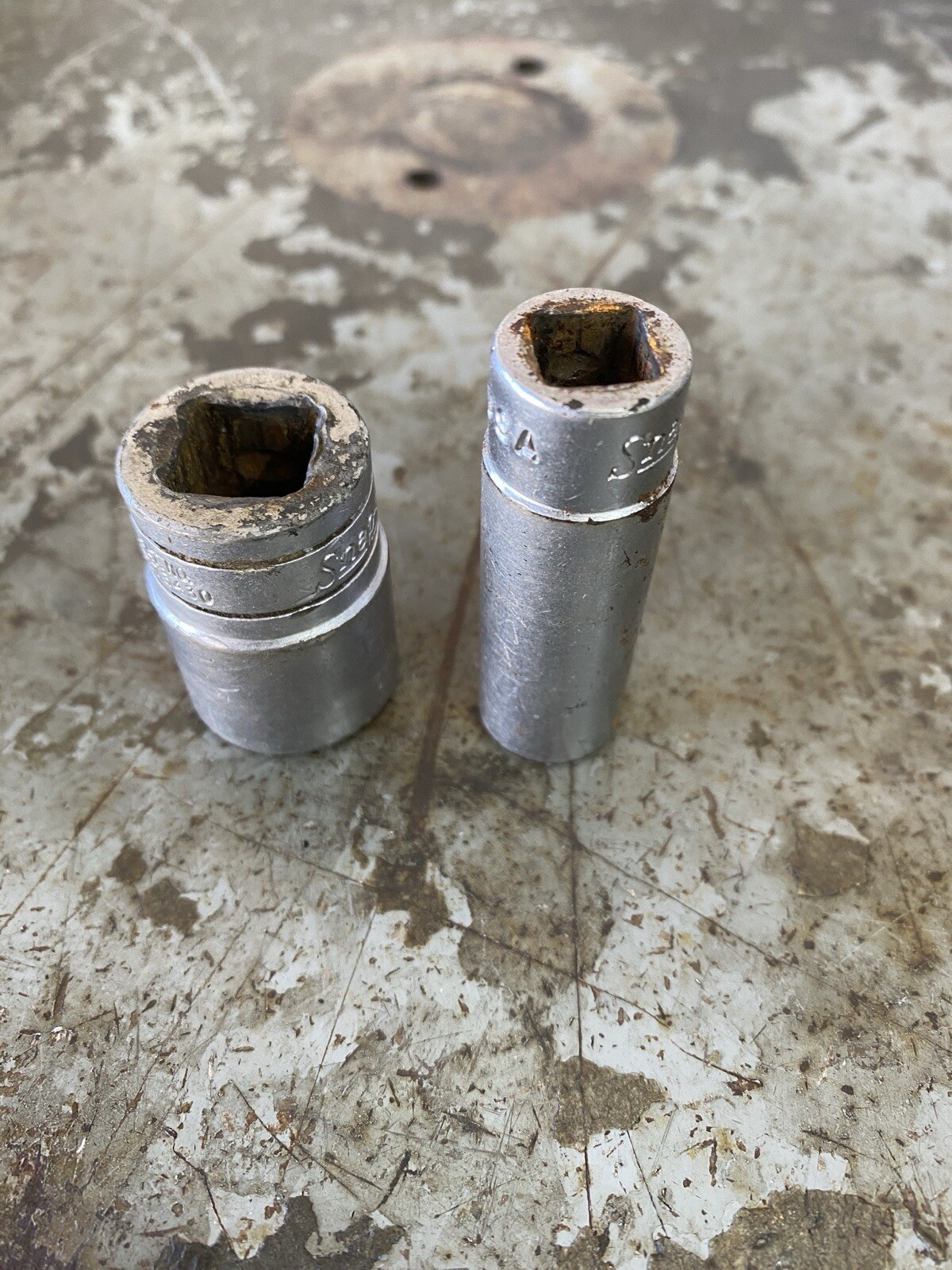 2 Snap On Underlined Logo Sockets 3/4” TW-241 And FVS-161 1/2”