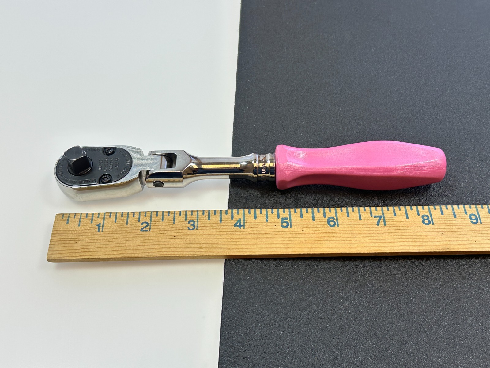 Snap-on Tools USA NEW 3/8 Drive RARE Pearl Pink HARD Grip Flex Ratchet FHFD80APP