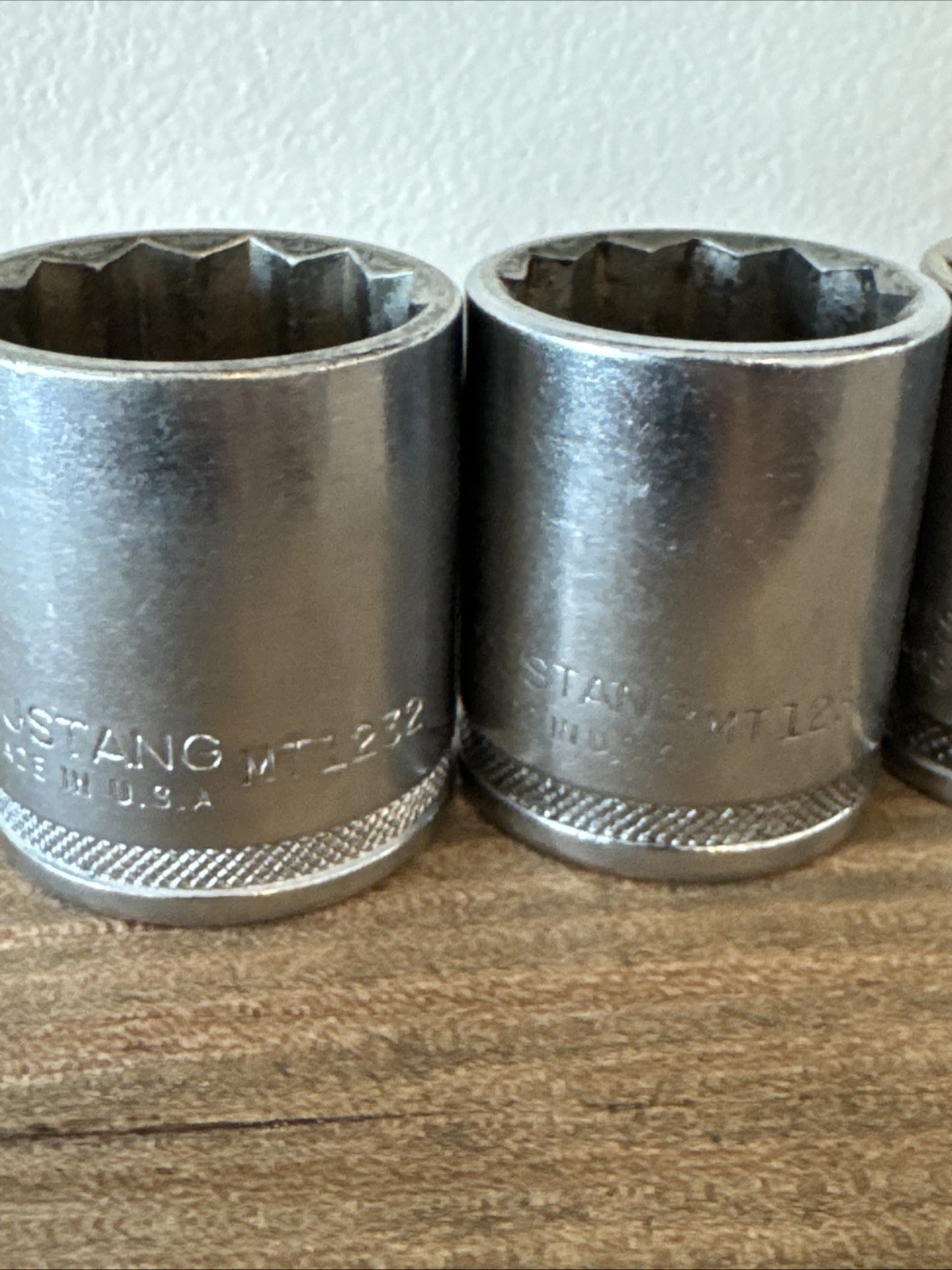 VTG Mustang 1/2” drive sockets SAE (10 pieces) MT1232 – MT 1214 Made In USA