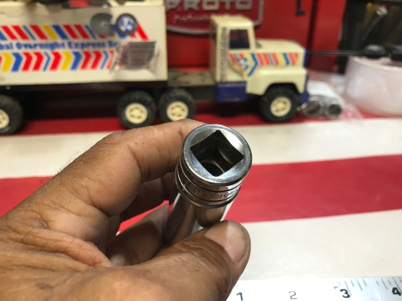 Snap on socket impact deep 11/16” 1/2” drive 6 points TS221 NICE 👍 OXOX
