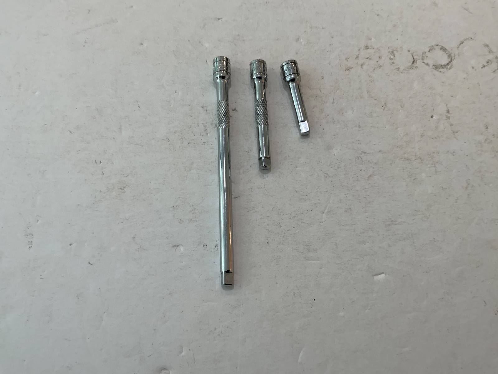 S-K tools 1/4″ drive 3 pc extension set knurled 2″,3″,6″ made in USA