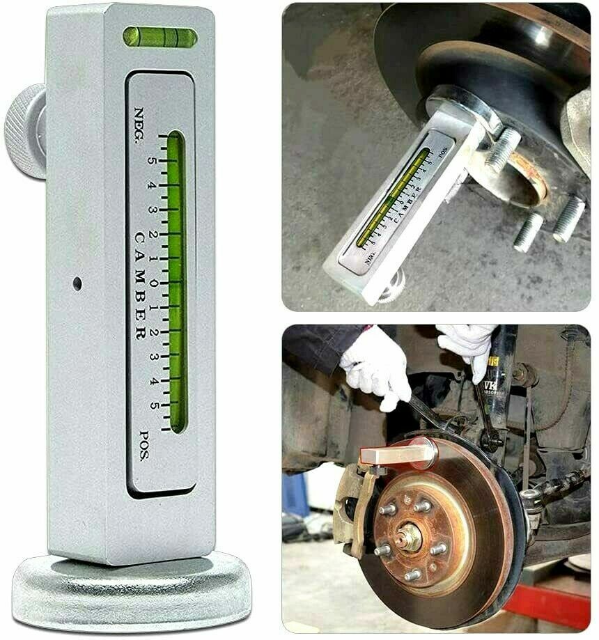 MAGNETIC GAUGE LEVEL TOOL CAR TRUCK VEHICLE CAMBER CASTOR STRUT WHEEL ALIGNMENT