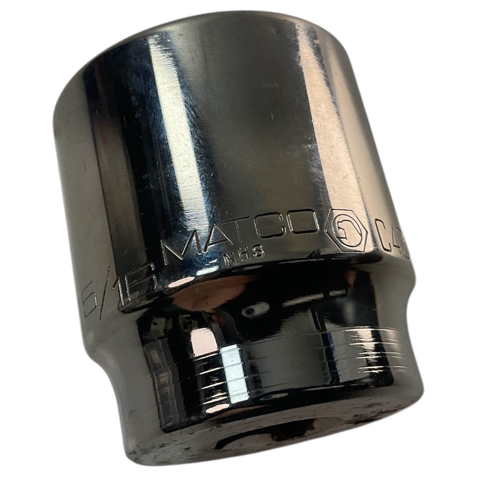 Matco Tools Shallow Chrome Socket C422 1/2″ Drive 1-5/16″ SAE 6 Point As Picture
