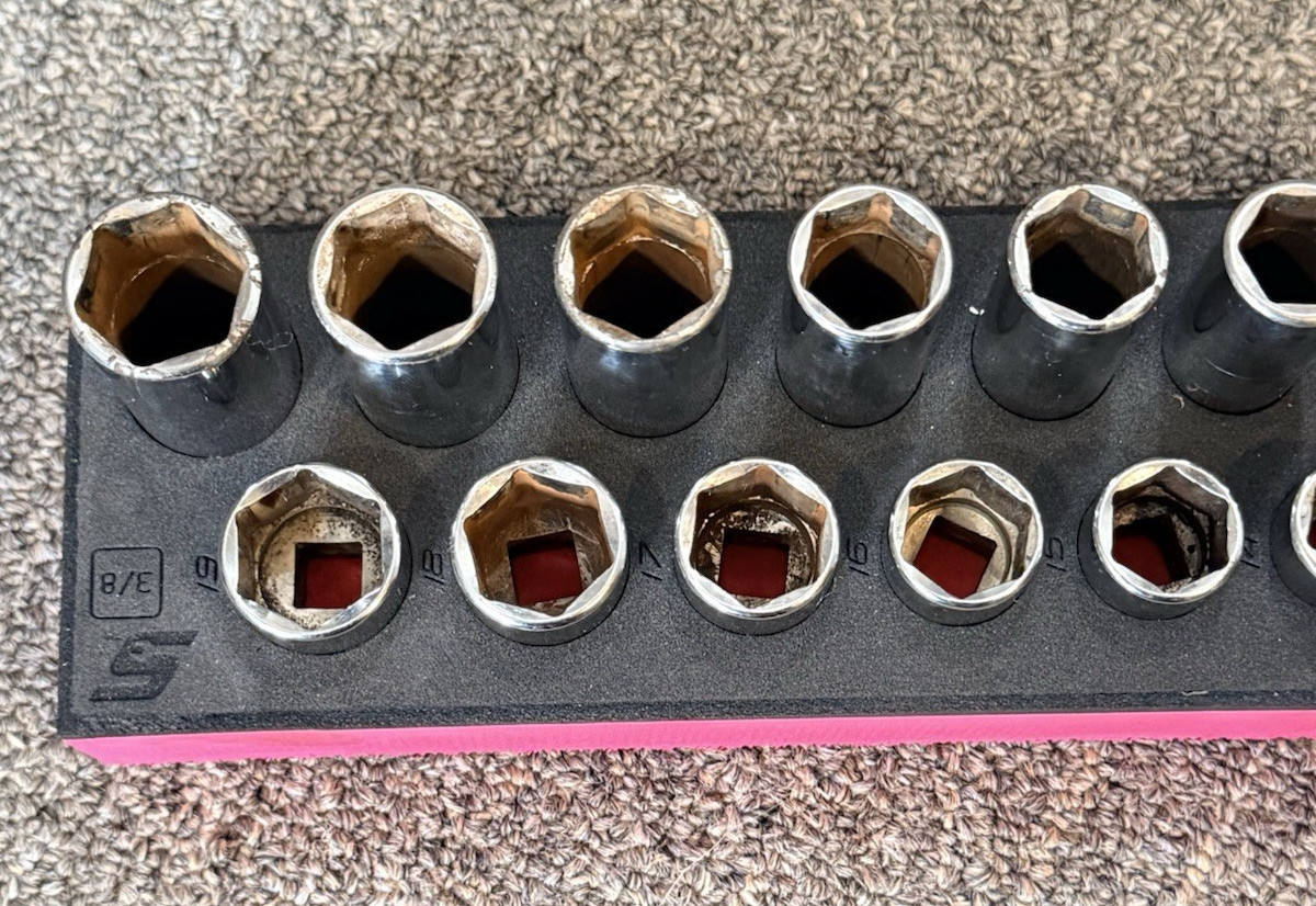 SNAP ON SFSM 19mm-8mm DEEP 19mm-7mm SHALLOW 24pc 3/8″ SOCKET SET