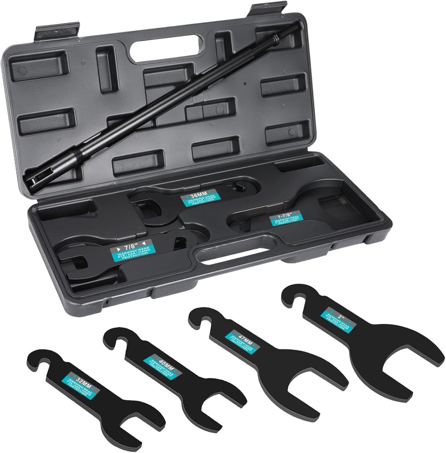 8-Piece Pneumatic Fan Clutch Removal Tool Kit for Jeep, Ford, GM, Chrysler
