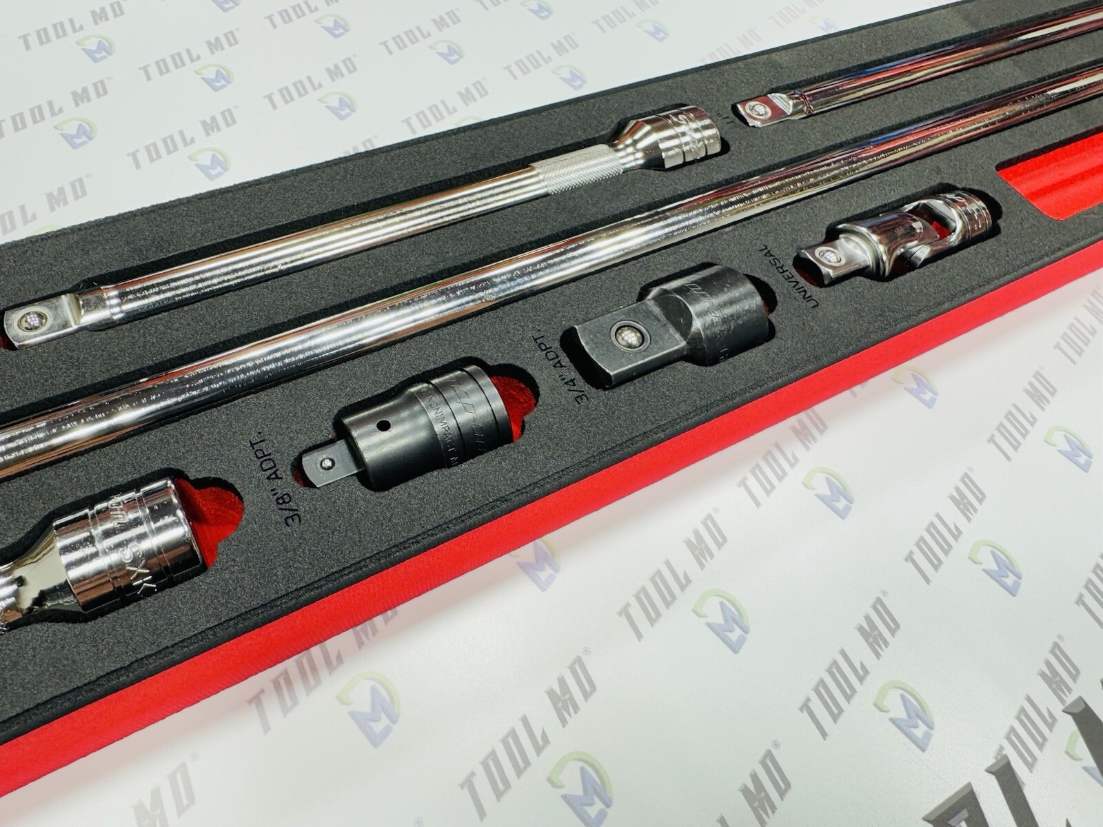 Snap-on Tools USA NEW 9-Piece 1/2” Drive Extension Accessory Foam Set 309ASXFR