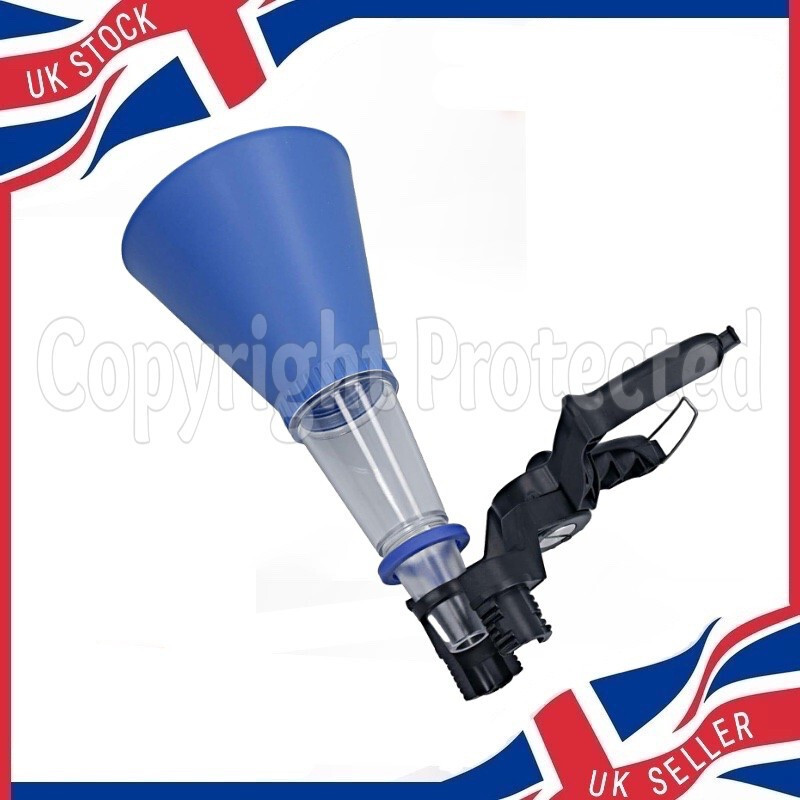 HANDS FREE PLASTIC FUNNEL AND SECURE CLAMP SET OIL FUEL PETROL DIESEL SPOUT