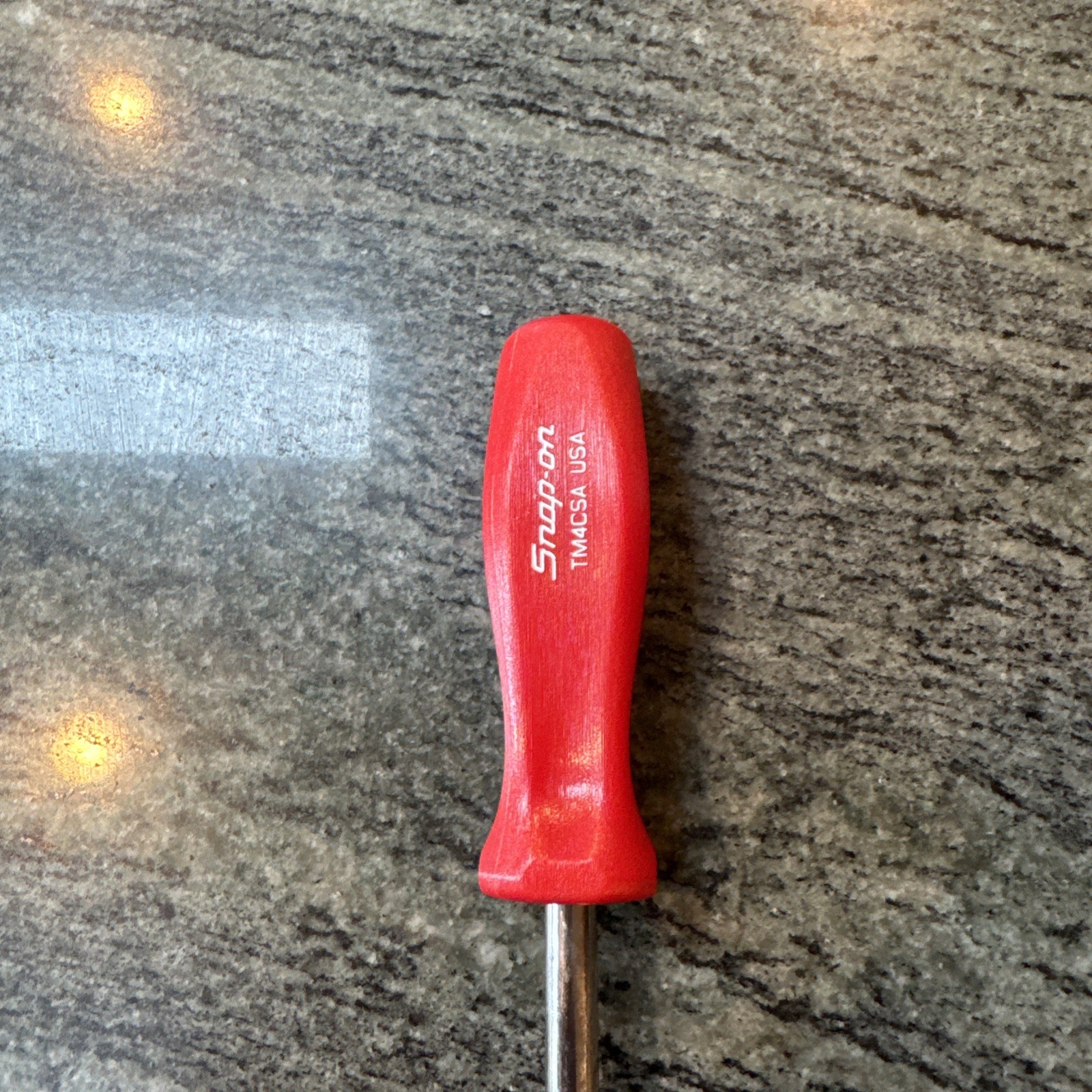 Snap On tm4csa 1/4 drive 6” standard shank driver Red new
