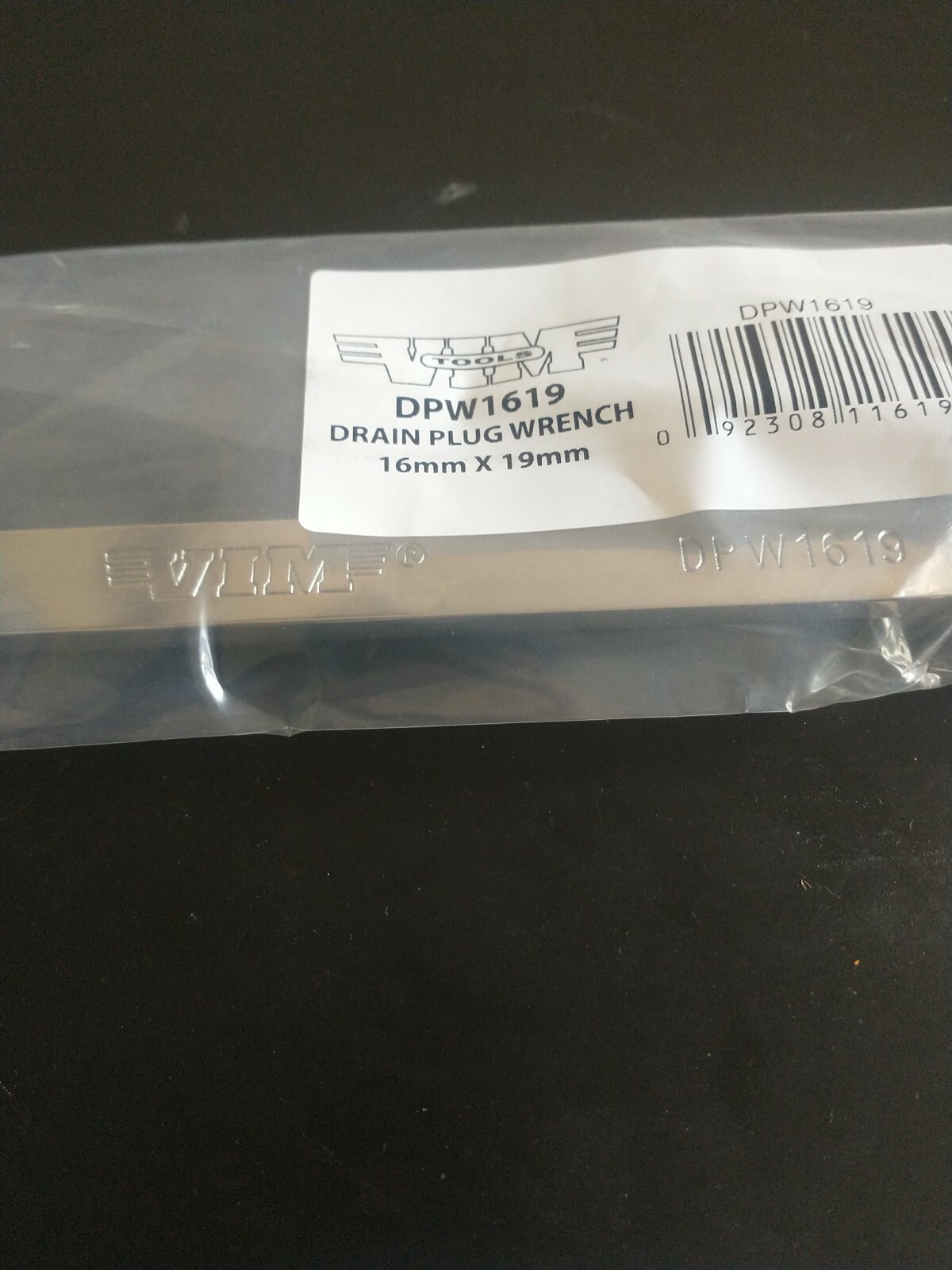16MM X 19MM DRAIN PLUG WRENCH VIM-DPW1619 Brand New!