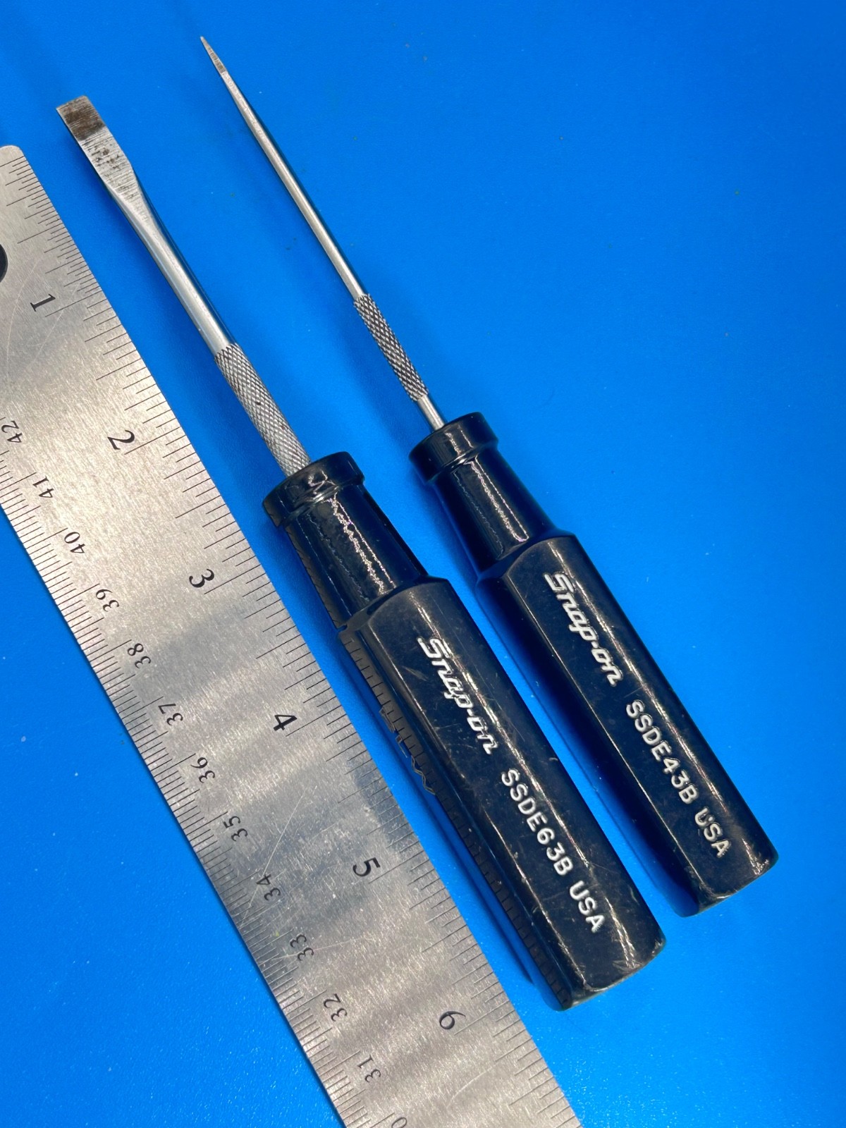 Snap on Tools Electronic Screwdriver SSDE63B 2 Pieces USA N-3