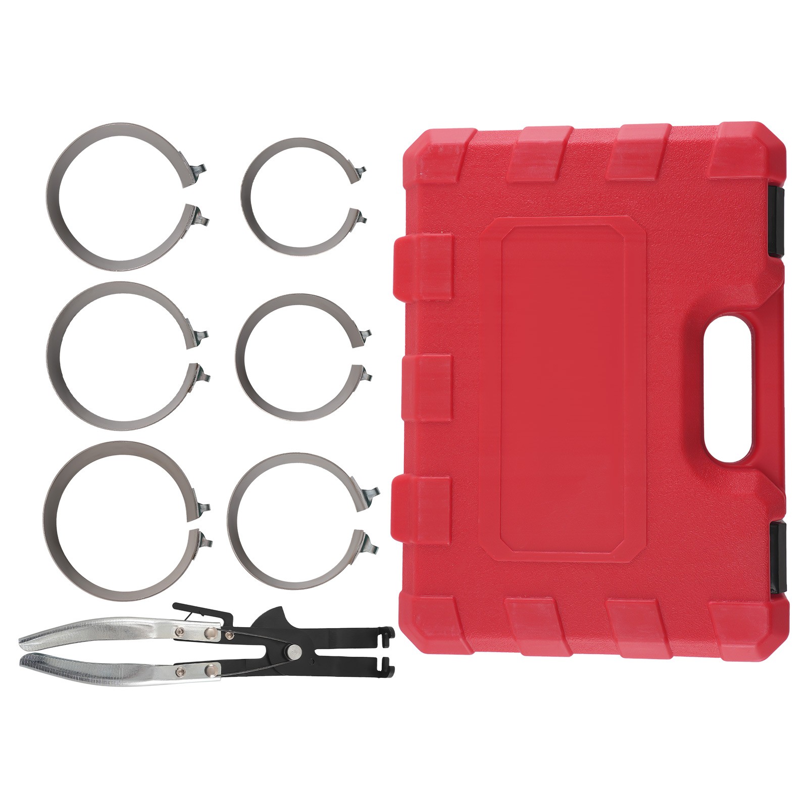 Auto Engine Piston Ring Compressor Tool Set 73-111mm 7PC for Car Repair