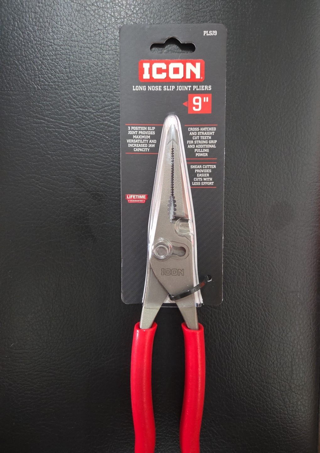 Icon 9″ Long Nose Slip Joint Pliers