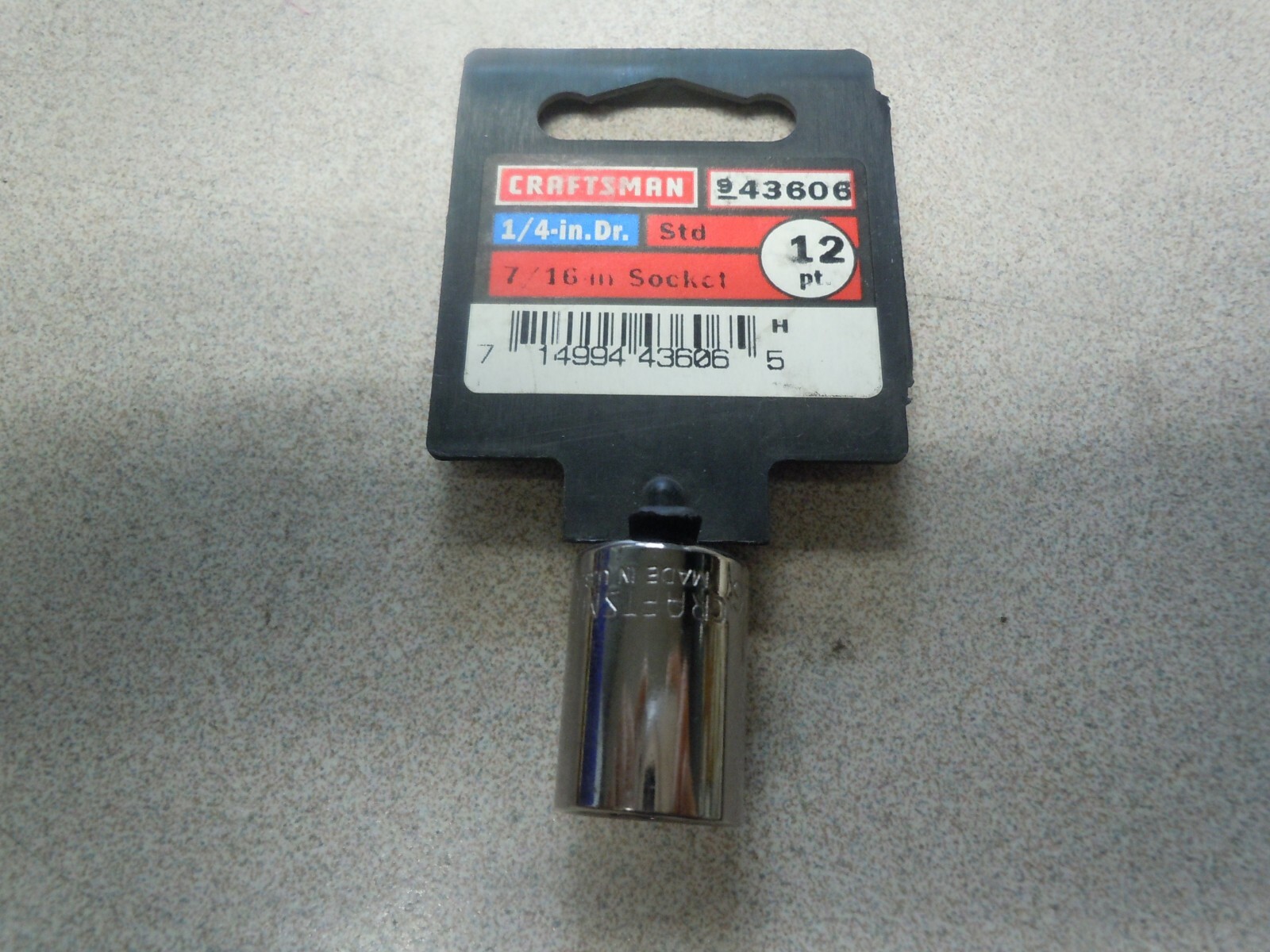 Craftsman Sockets 1/4″ Drive Shallow or Deep Metric or Inch Choose Size