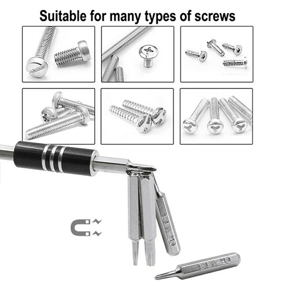 TORX Star Bit Hex Key Set Cell Phone Tablet Pocket Knife Drone PC Tune-Up Repair