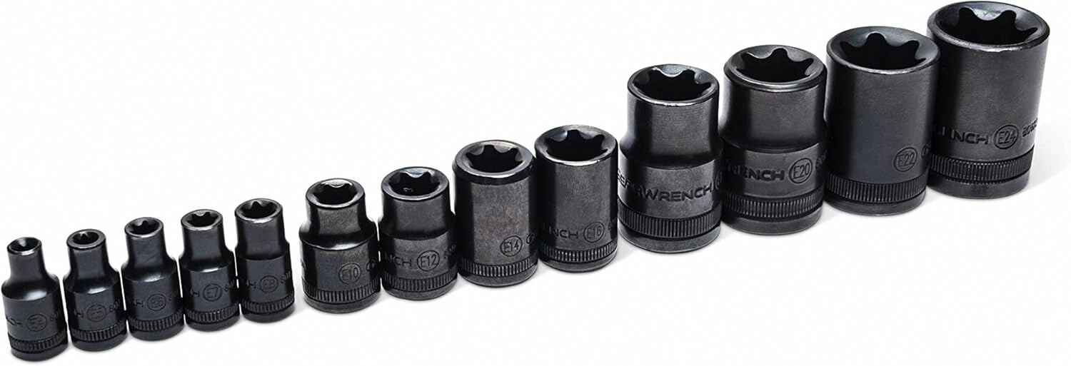 GEARWRENCH 89087 – 49 Piece 1/4″, 3/8″, 1/2″ Drive Torx Bit Socket Master Set