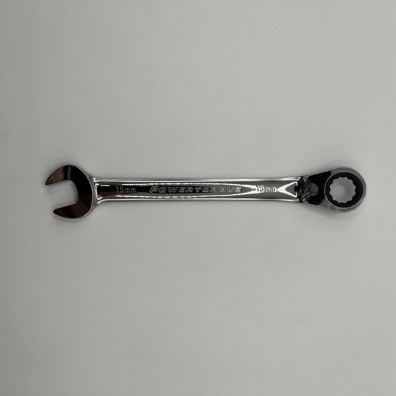 Power Torque 15mm Reversible Ratcheting Combination Wrench 12 Pt Metric GM6578