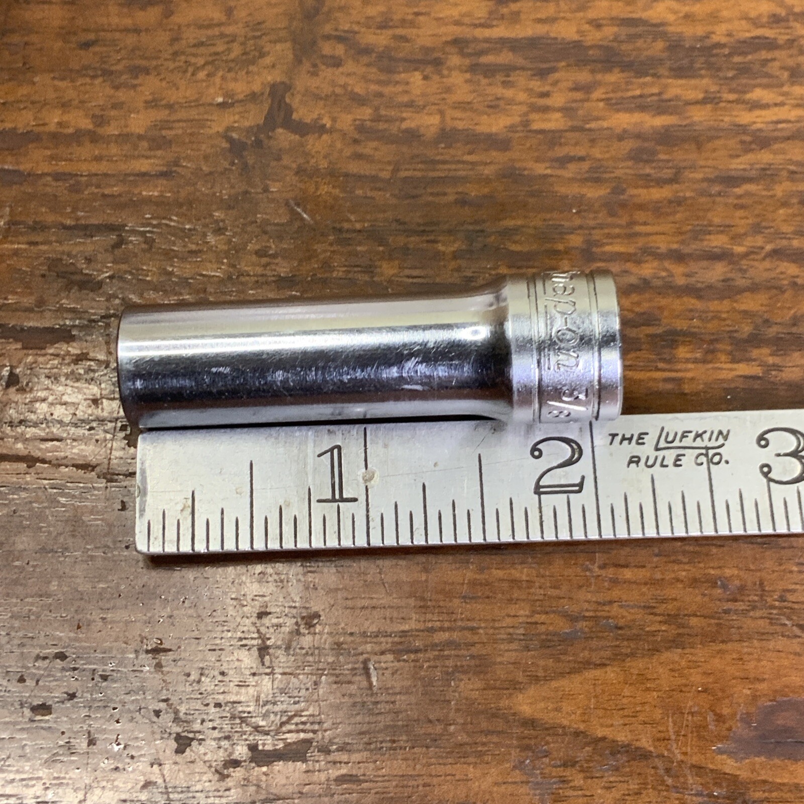 Vintage (1964?) Snap-on Tools USA SFS121 3/8″ Drive 3/8″ SAE Deep 6 Point Socket