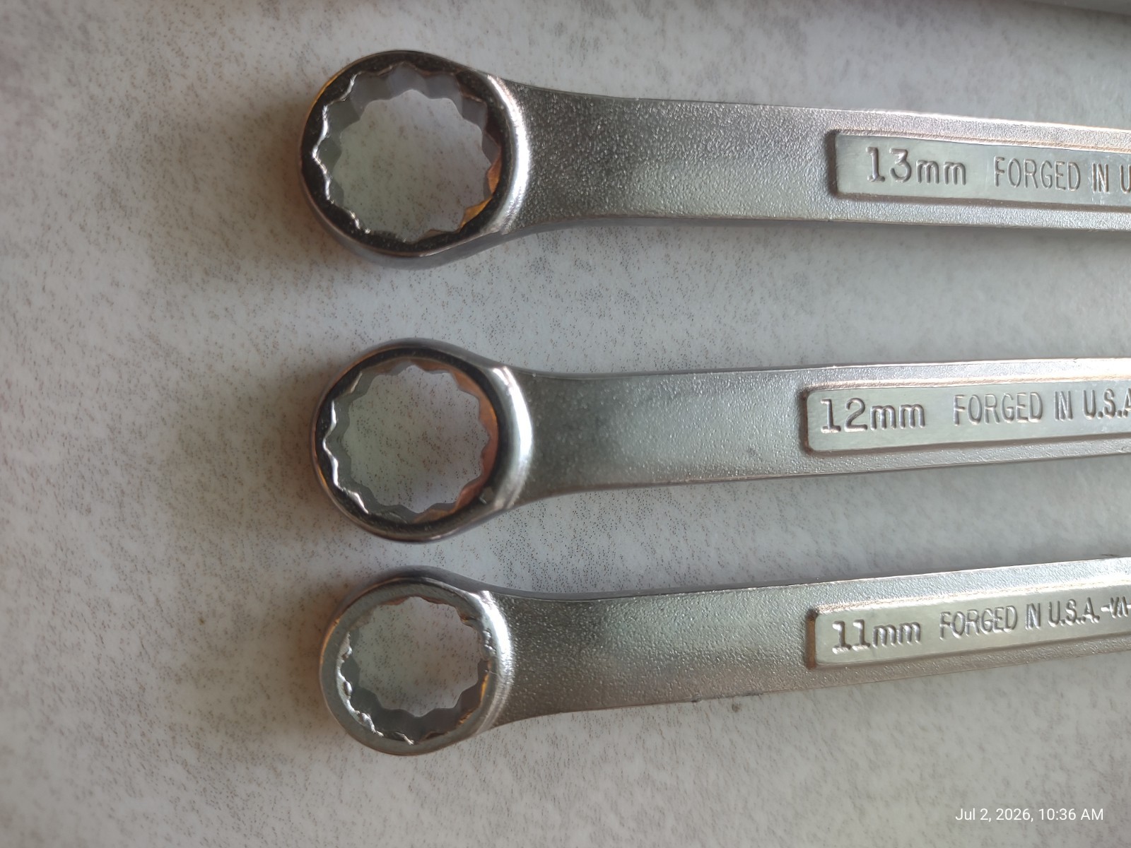6pc Vintage Craftsman Metric Combination Wrench Lot 11mm-16mm VA Made In USA