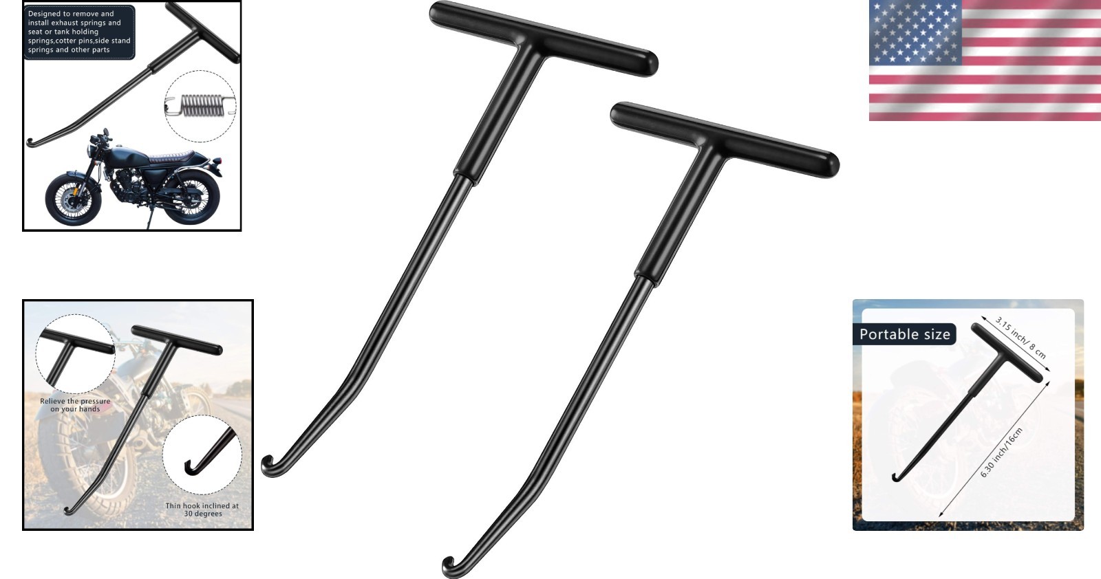 Lightweight 2-Piece Exhaust Tool Set for Convenient Auto Maintenance
