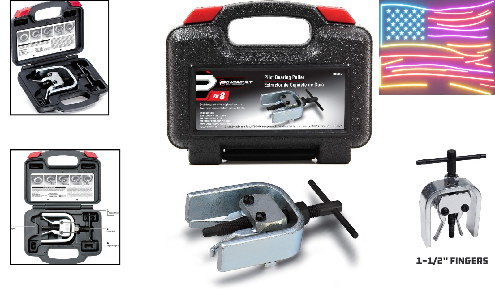 Pilot Bearing Puller – Removes Bearings & Bushings, Foreign & Domestic Cars